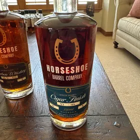 Horseshoe Barrel Company Cigar Finish Single Barrel Bourbon Whiskey Finished in Sherry, Cognac and Armagnac Casks