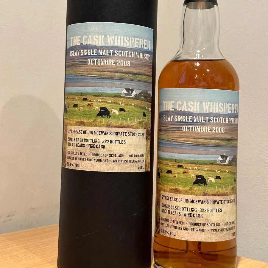 The Cask Whisperer: Jim McEwan's Private Stock 2nd release 2020 Octomore 2008 Wine Cask