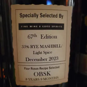 Four Roses FWGS #67 OBSK - 8 years 9 months