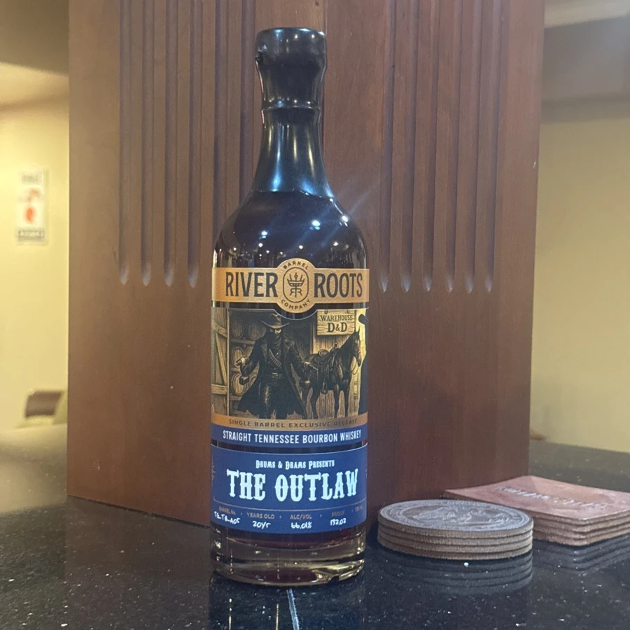 River Roots Straight Tennessee Bourbon Whiskey Barrel No. TG-T8-A05 - Drums & Drams Presents The Outlaw
