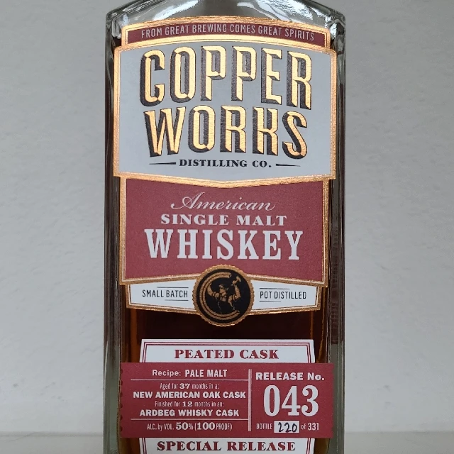 Copperworks American Single Malt (Release No. 043)
