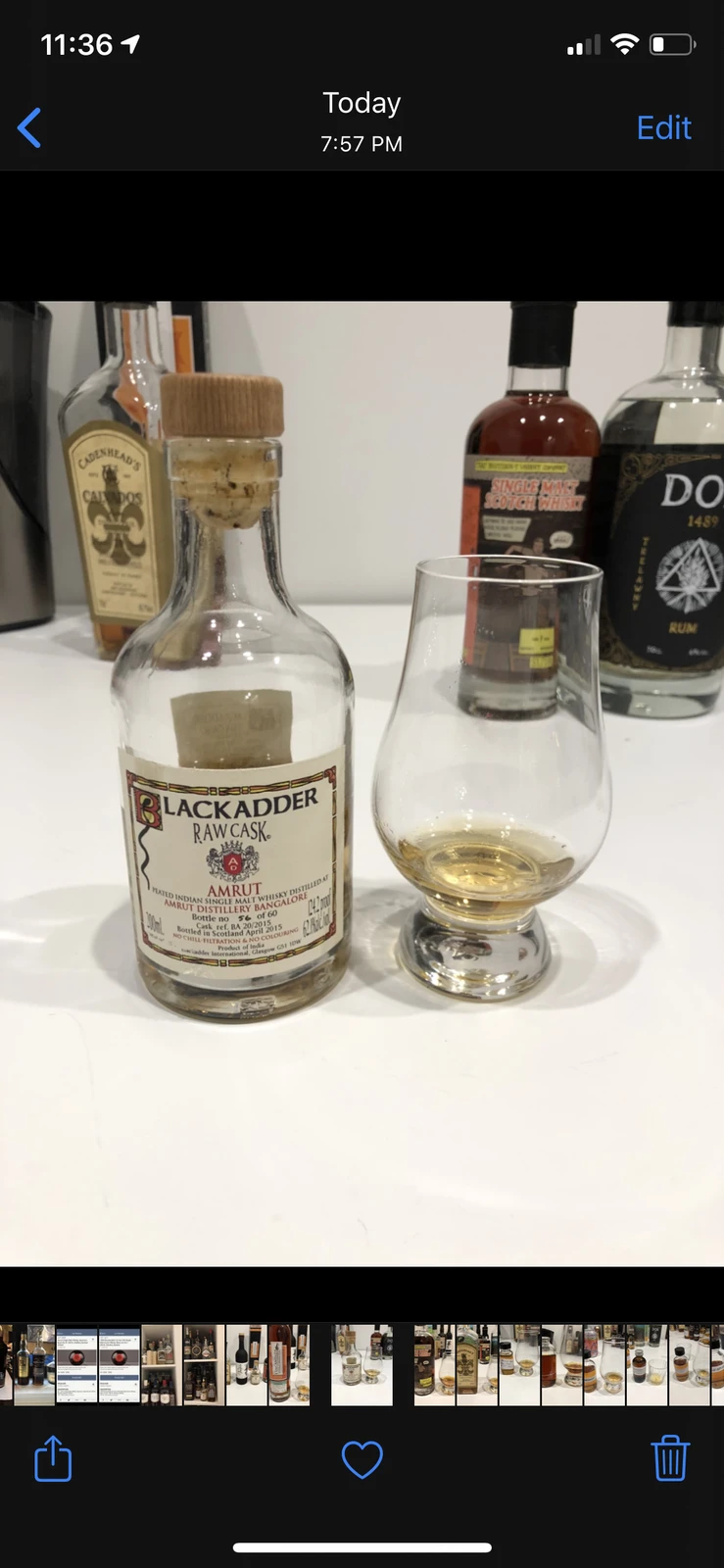 Blackadder Peated Amrut 2015 BA 20/2015