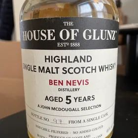 Ben Nevis 5 Years Old Single Cask  (The House Of Glunz barrel pick)
