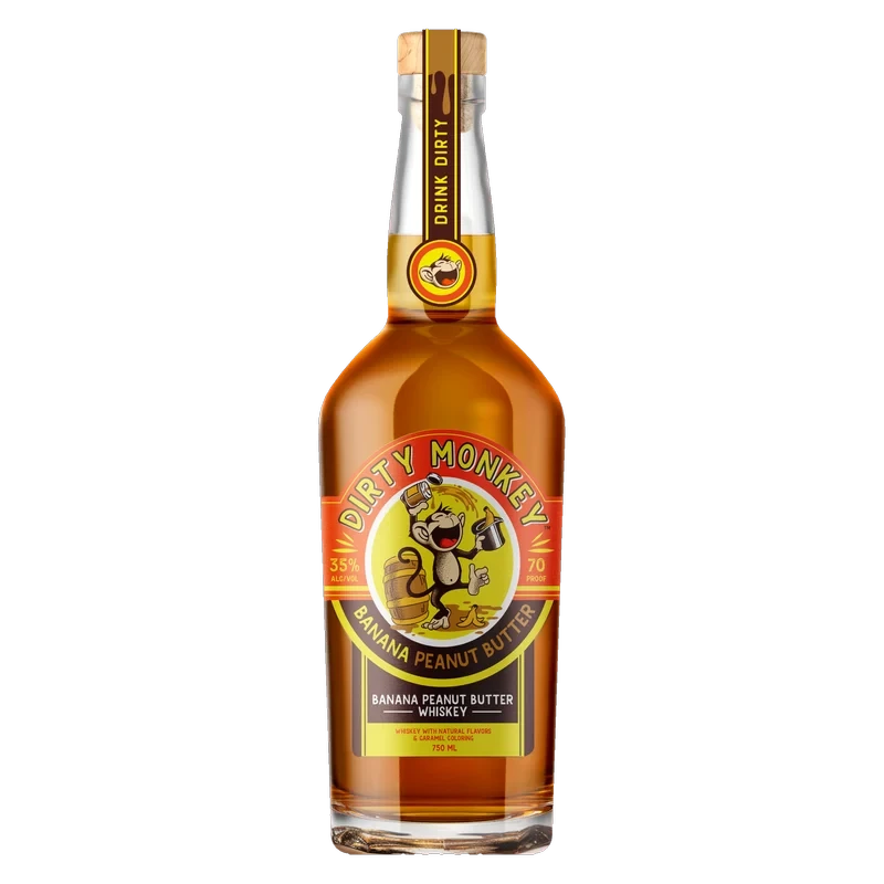 Dirty Monkey Banana Peanut Butter Whiskey 750ml