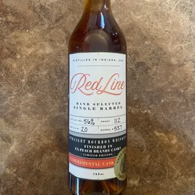 Red Line Single Barrel Straight Bourbon Whiskey Finished in Ex-Peach Brandy Casks - Selected by ABV Barrel Shop
