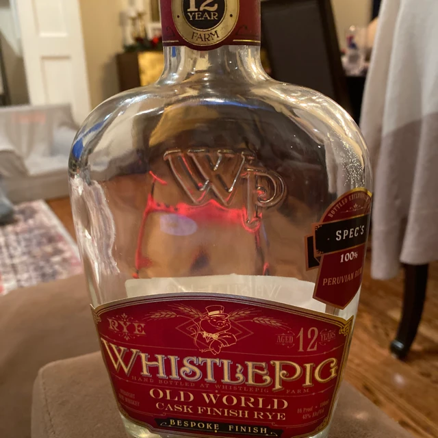 Whistlepig Old World Bespoke Finish Peruvian Rum