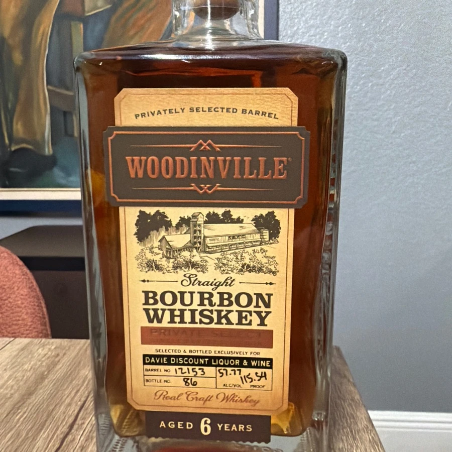 woodinville private select single barrel bourbon (Davie discount liquor & wine)