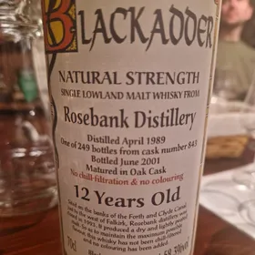 Blackadder Rosebank 12 year 2001