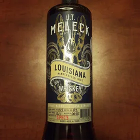 J.T. Meleck Louisiana Handcrafted Rice Whiskey Single Barrel Cask Strength Spec's