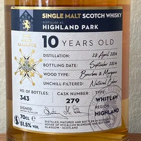 House of McCallum Vintage 10 Years Old
Distilled at Highland Park