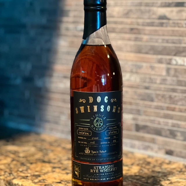 Doc Swinson's Single Barrel Straight Rye Whiskey (Spec's Select)