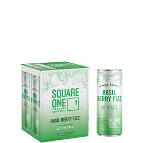 Square One Organic Cocktails Basil Berry Fizz