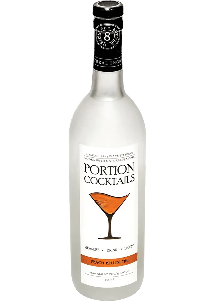 Portion Cocktails Peach Bellini Tini