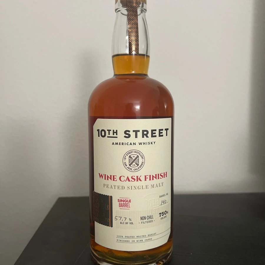10th Street Wine cask Finish Peated Single Malt