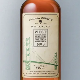 Sonoma County Distilling Co. West of Kentucky Bourbon No. 3