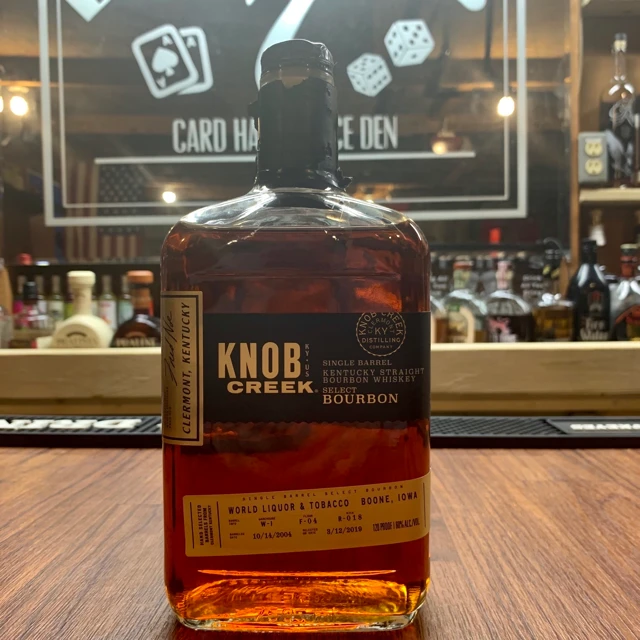 Knob Creek Single Barrel Select Bourbon W-1 F-04 R-018 (World Liquor & Tobacco Boone, IA)