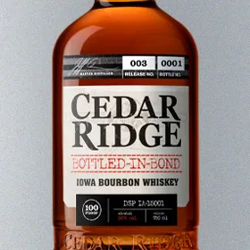 Cedar Ridge Bottled-in-Bond Iowa Bourbon (Third Release)