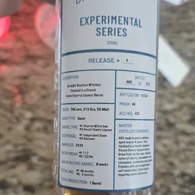 Hartman's Experimental Series 6 (Straight bourbon finished in French cerise liqueur barrel)
