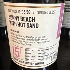 SMWS 95.58 Sunny Beach with Hot Sand (Singleton)
