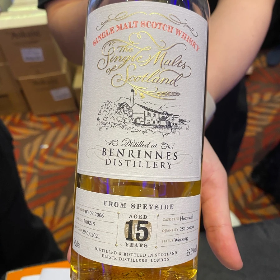 Benrinnes 15y Speyside Single Malt Cask No.800215