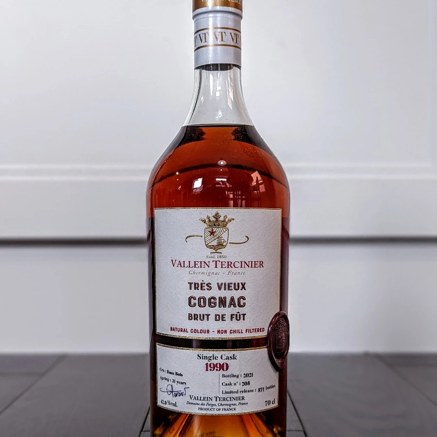 Vallein Tercinier Brut de Fut 1990 Single Cask Cognac