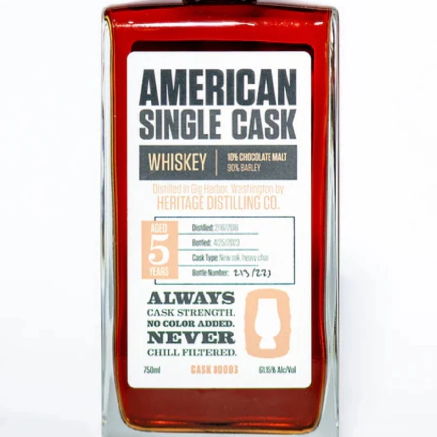 Heritage Distilling (American Single Cask #0003)