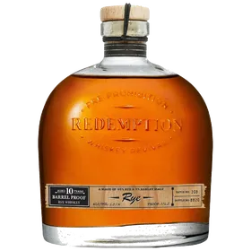 Redemption Barrel Proof 10 Year Straight Rye