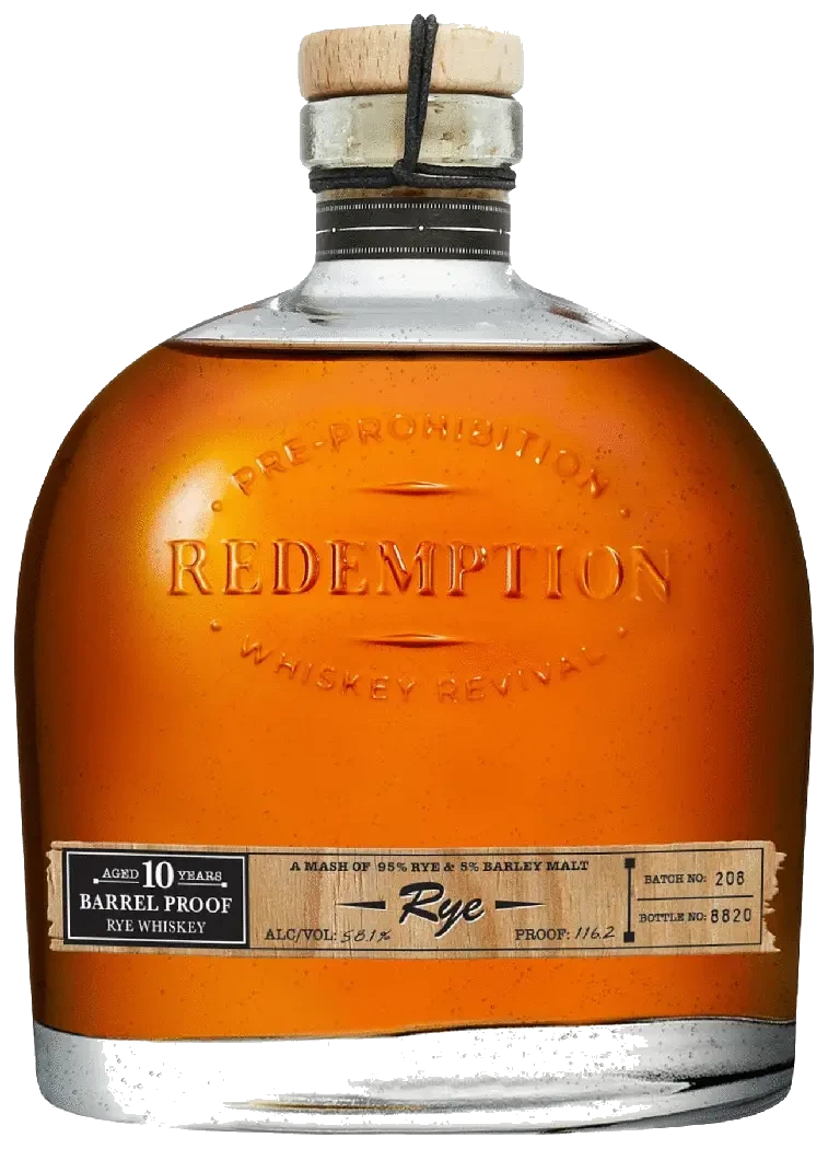 Redemption Barrel Proof 10 Year Straight Rye