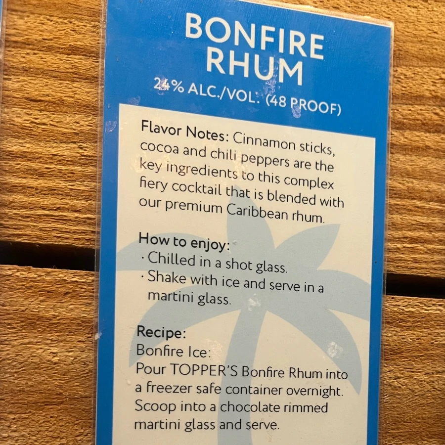 Topper's Rhum Bonfire