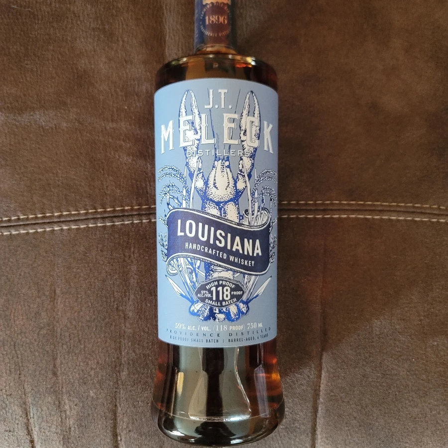 J.T. Meleck High Proof Small Batch Louisiana Rice Whiskey