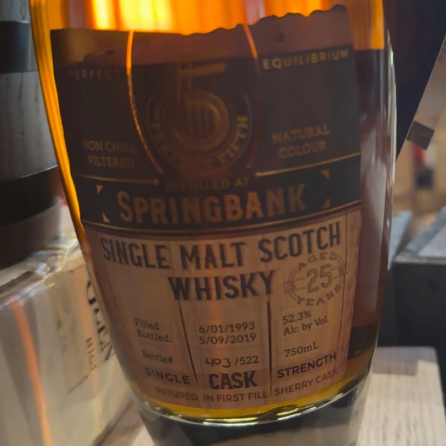Springbank 25 Year (The Perfect Fifth)