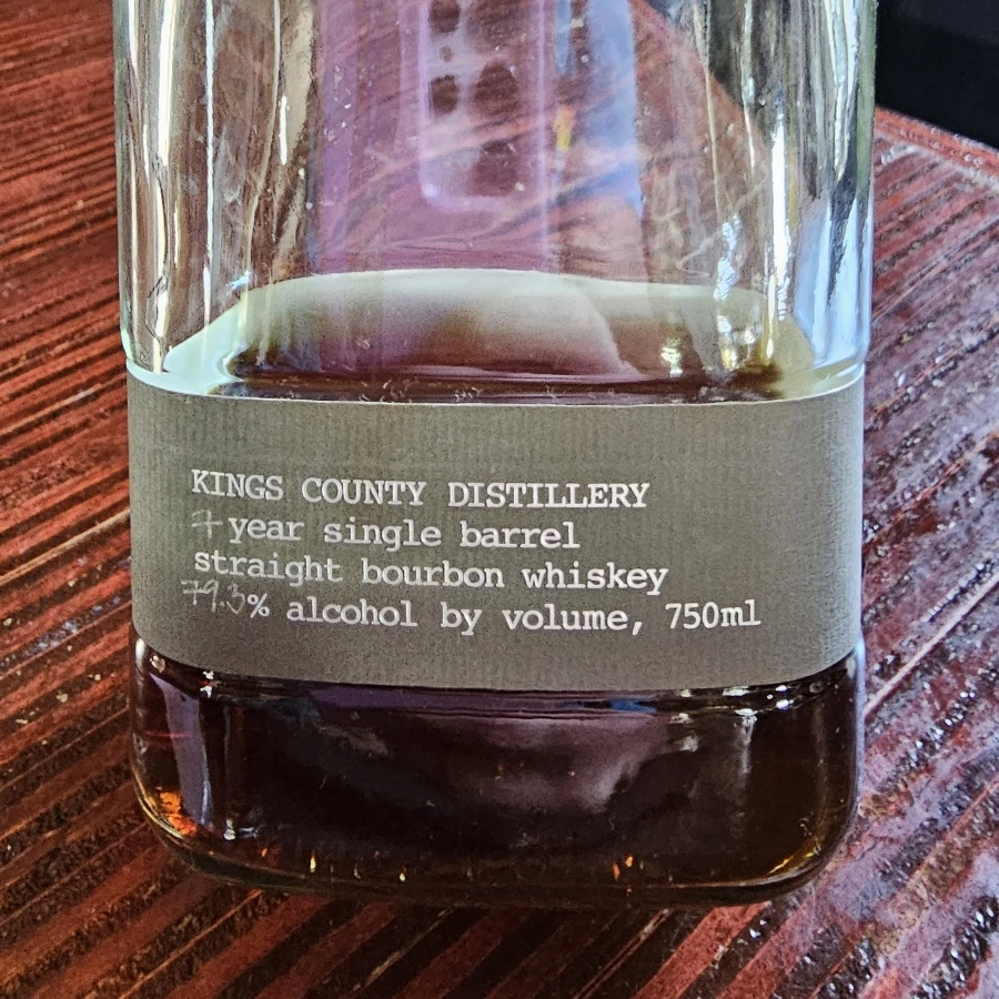Kings County Distillery 7-Year Single Barrel Straight Bourbon Whiskey 'Hazmat' Barrel #2774