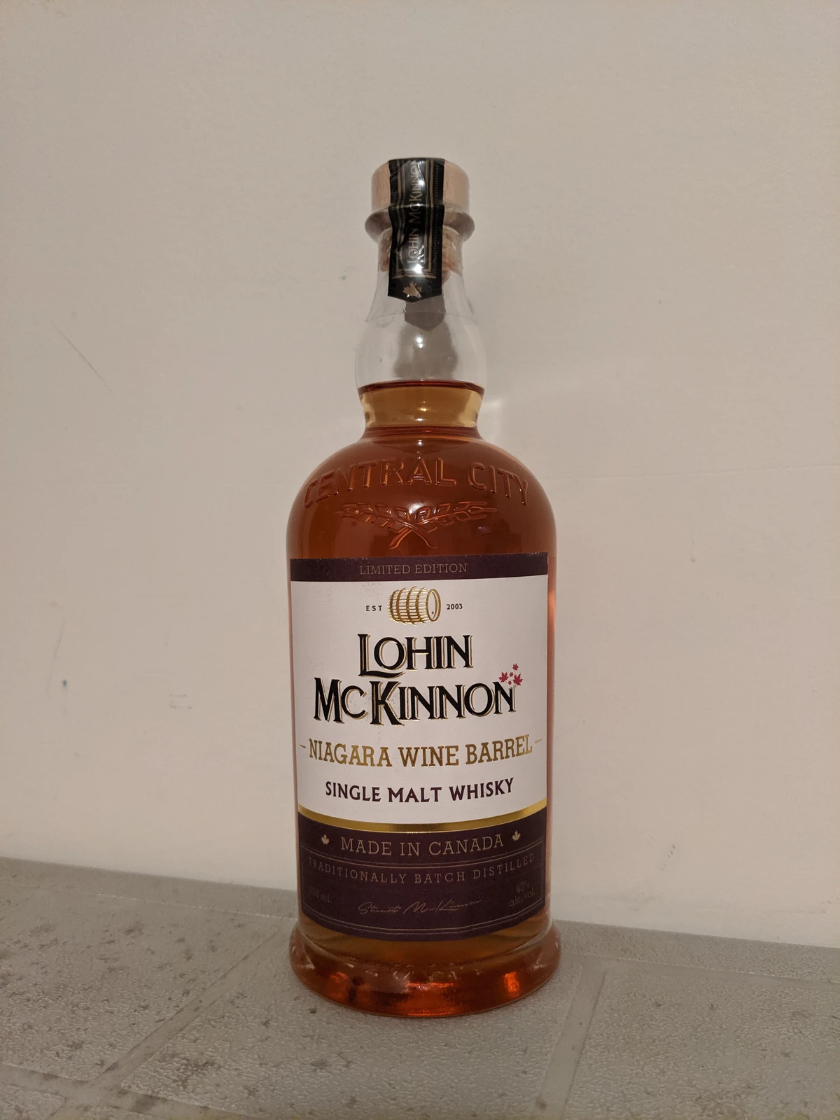 Lohin McKinnon Niagara Wine Barrel Single Malt Whisky