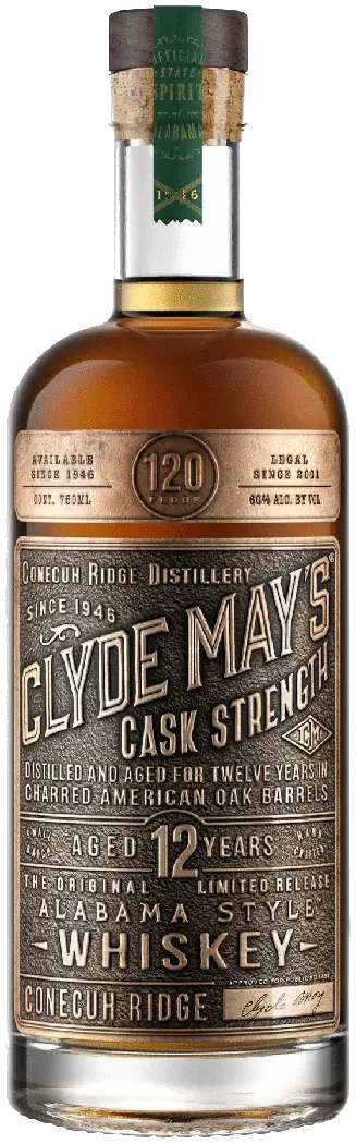 Clyde May's 12 Year Cask Strength Alabama Style Whiskey