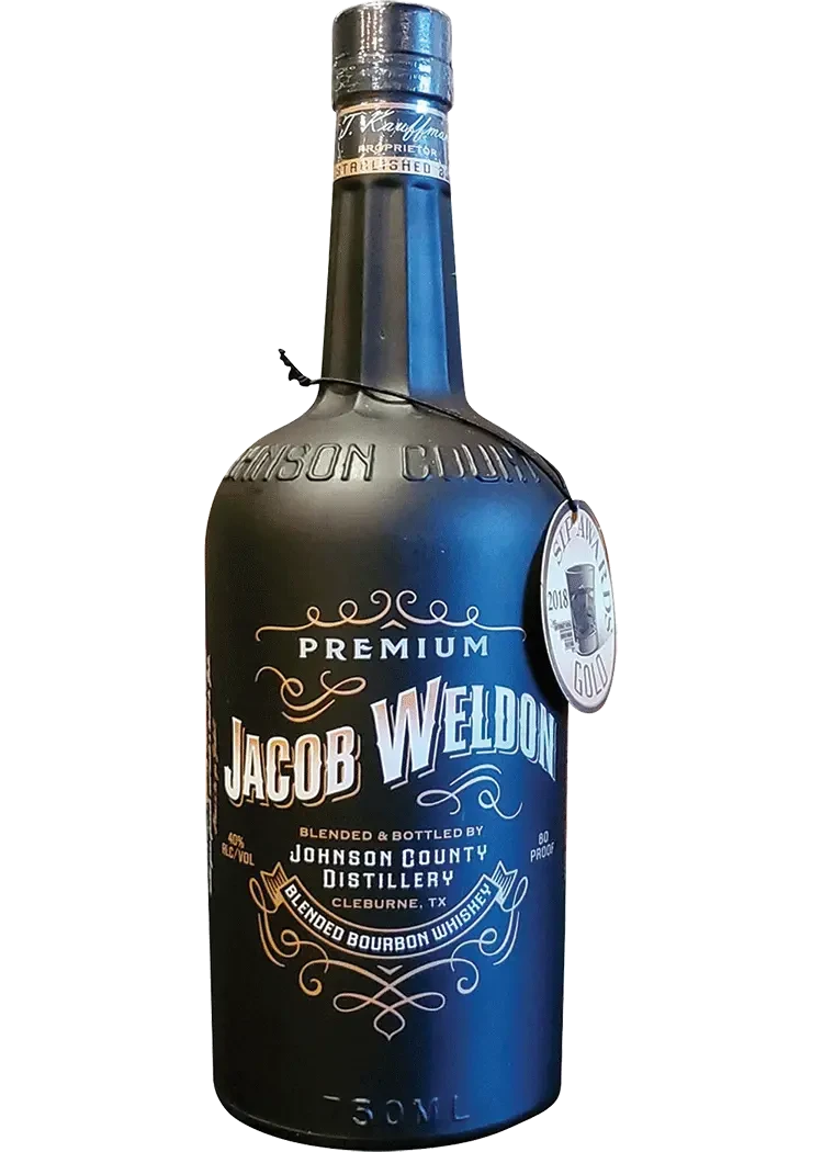 Jacob Weldon blended bourbon whiskey