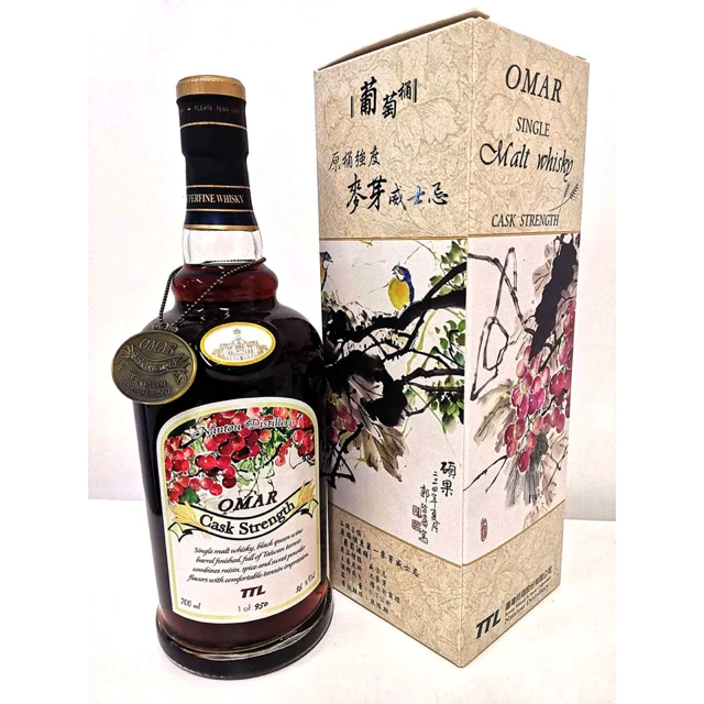OMAR Single Malt Whisky Cask Strength(Black Queen Wine Barrel Finished)