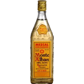 Monte Alban Mezcal con Gusano