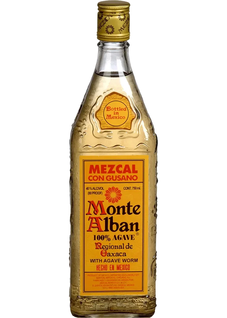 Monte Alban Mezcal con Gusano