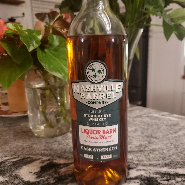 Nashville Barrel Cask Strength Straight Rye (Liquor Barn)