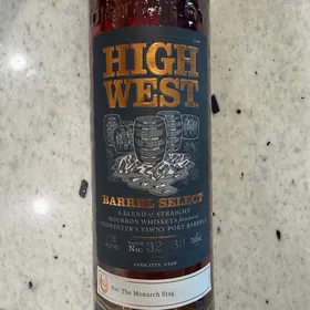 High West Barrel Select Blend of Straight Bourbon Whiskeys Finished in MIDWINTER'S TAWNY PORT BARRELS
