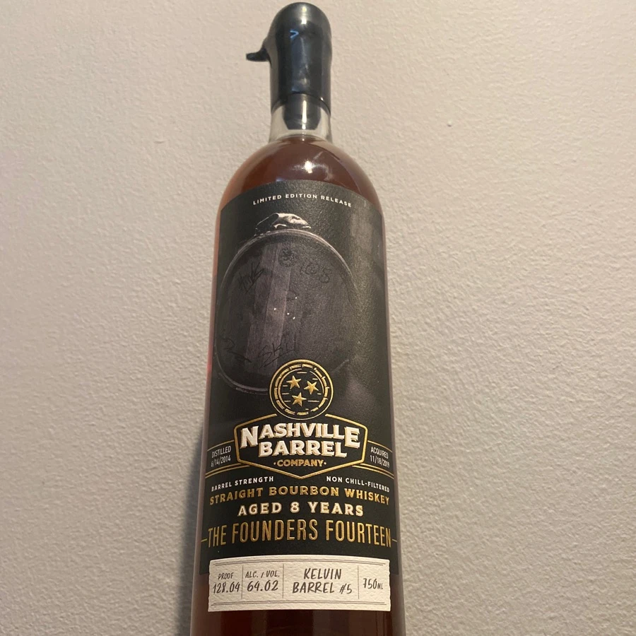 Nashville Barrel 8 Year Barrel Strength Straight Bourbon (The Founders Fourteen)