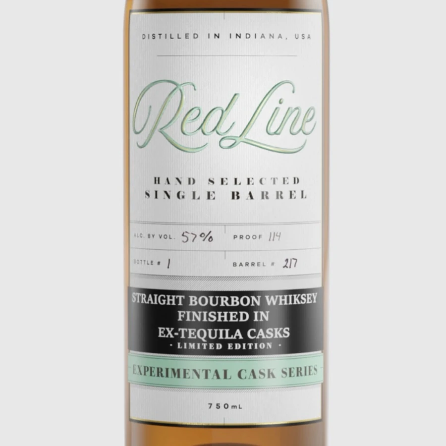 Red Line Experimental Cask Series Straight Bourbon Whiskey Finished In Ex Tequila Casks