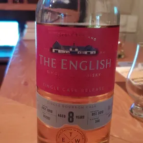 The English 2010 8 Year Single Bourbon Cask