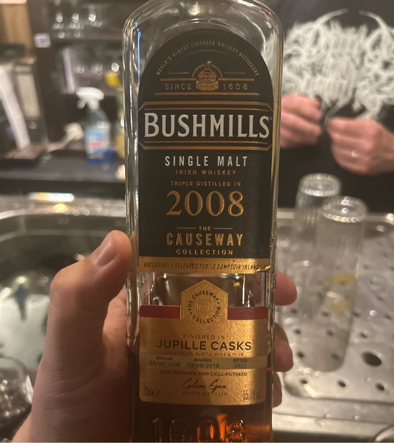 bushmills 2008 the causeway collection jupille cask finish.