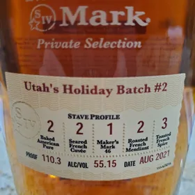 Maker's Mark Private Selection - Utah's Holiday Batch #2