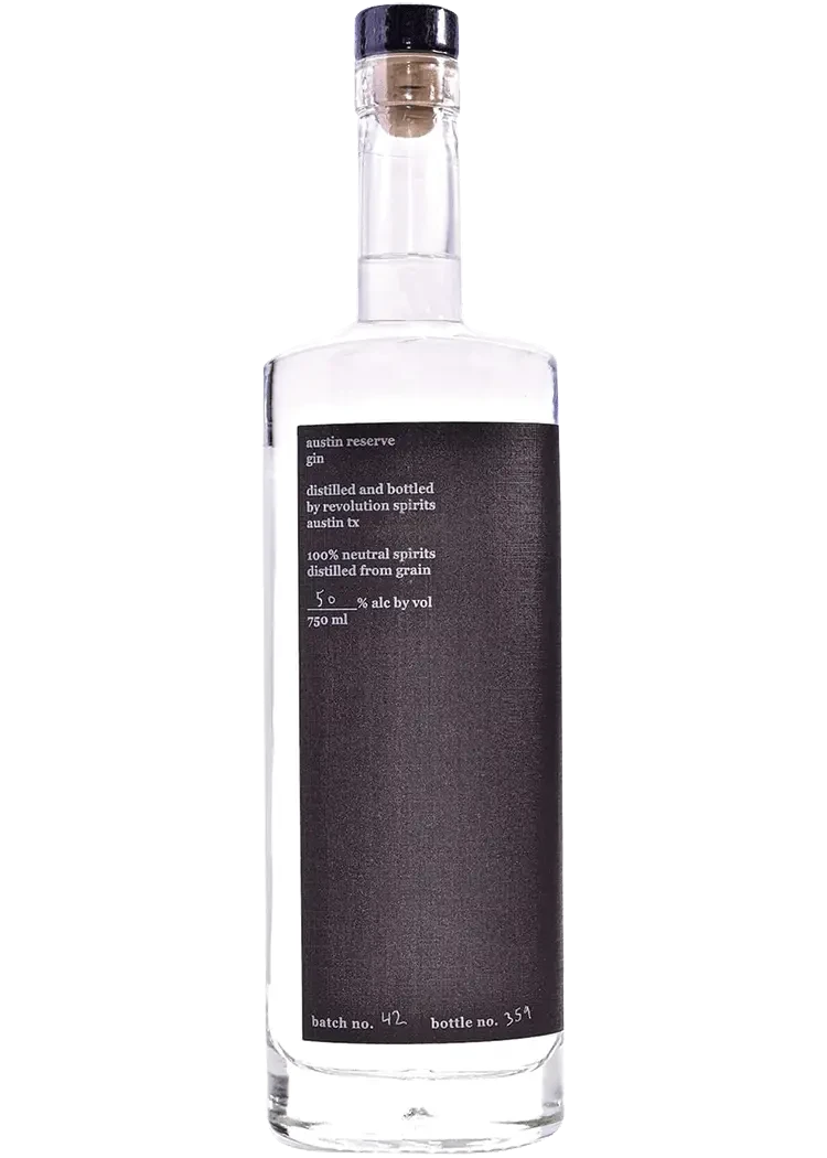 Revolution Spirits Austin Reserve Gin