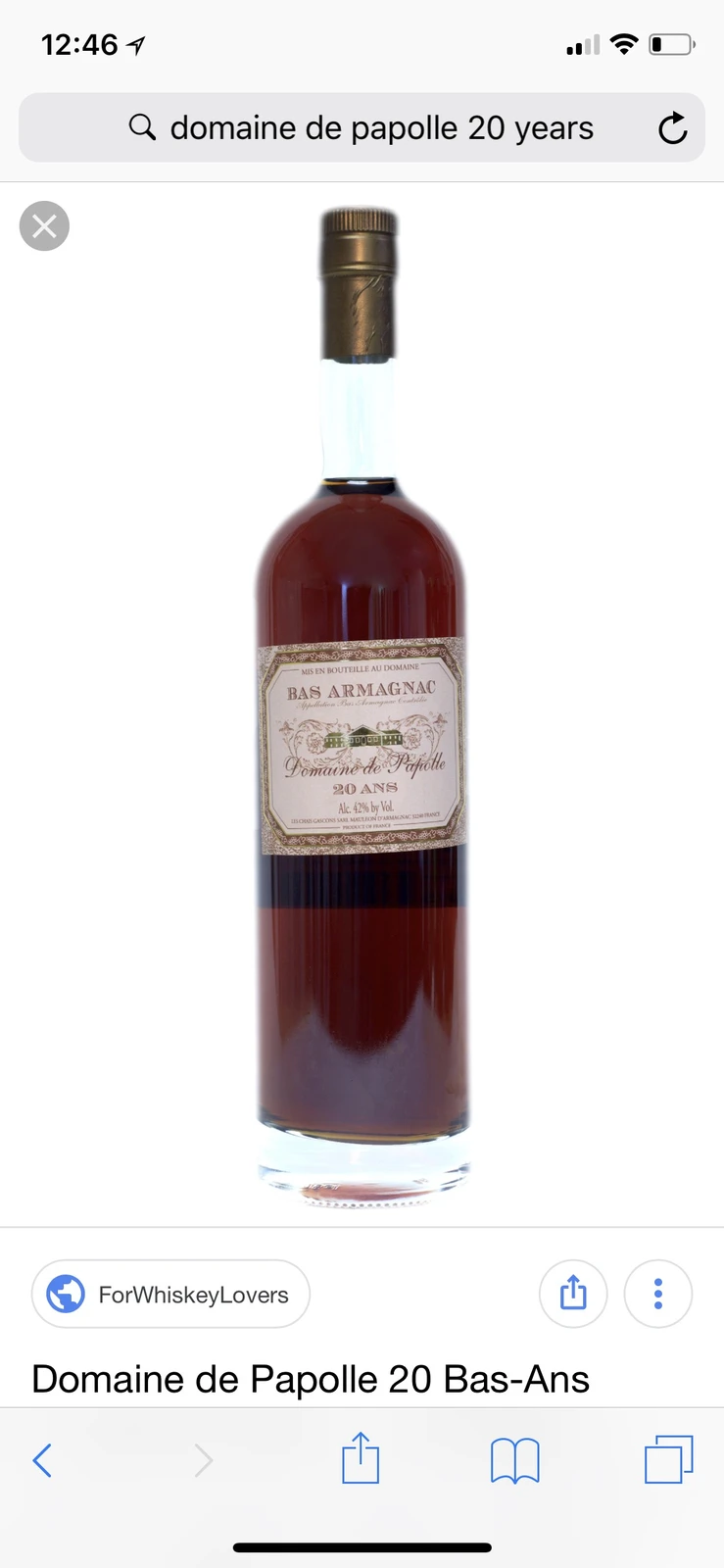 Domaine de Papolle 20 year