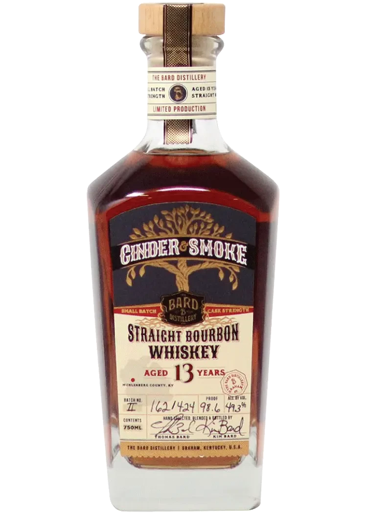 The Bard Distillery Cinder Smoke Bourbon Whiskey