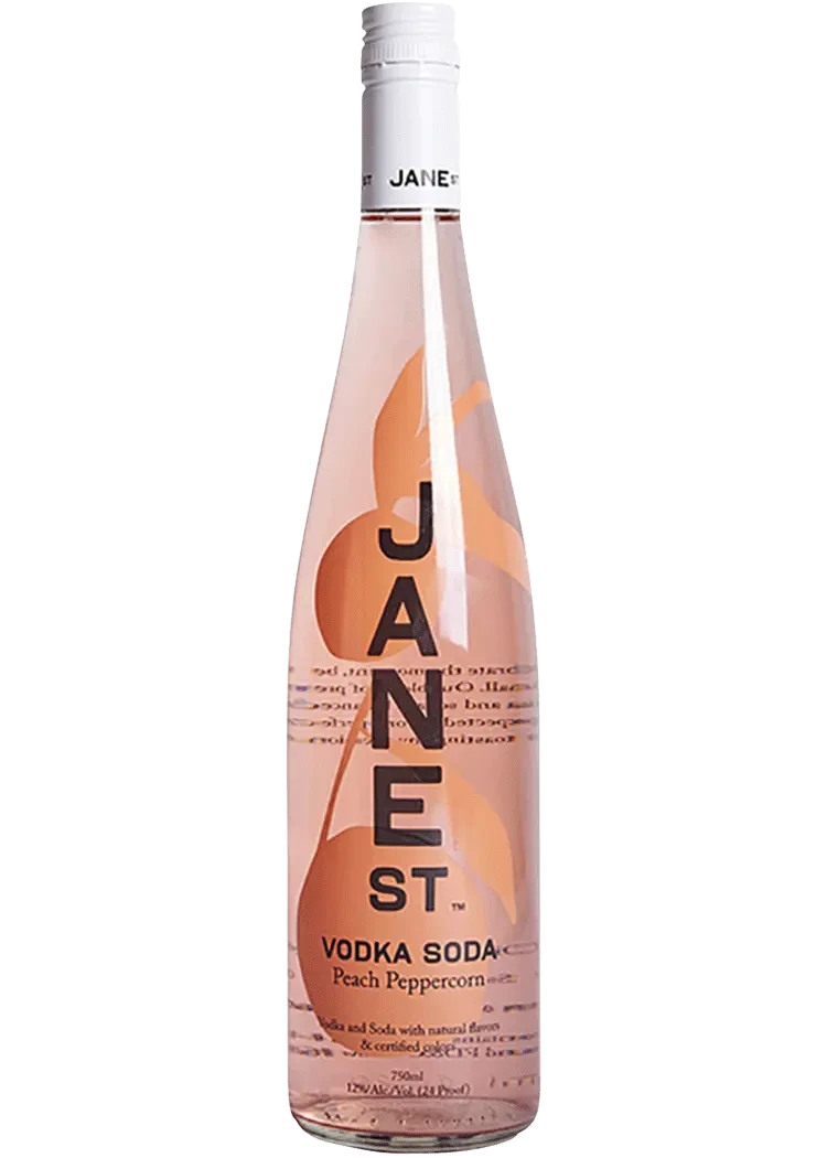 Jane St Peach Peppercorn Vodka Soda