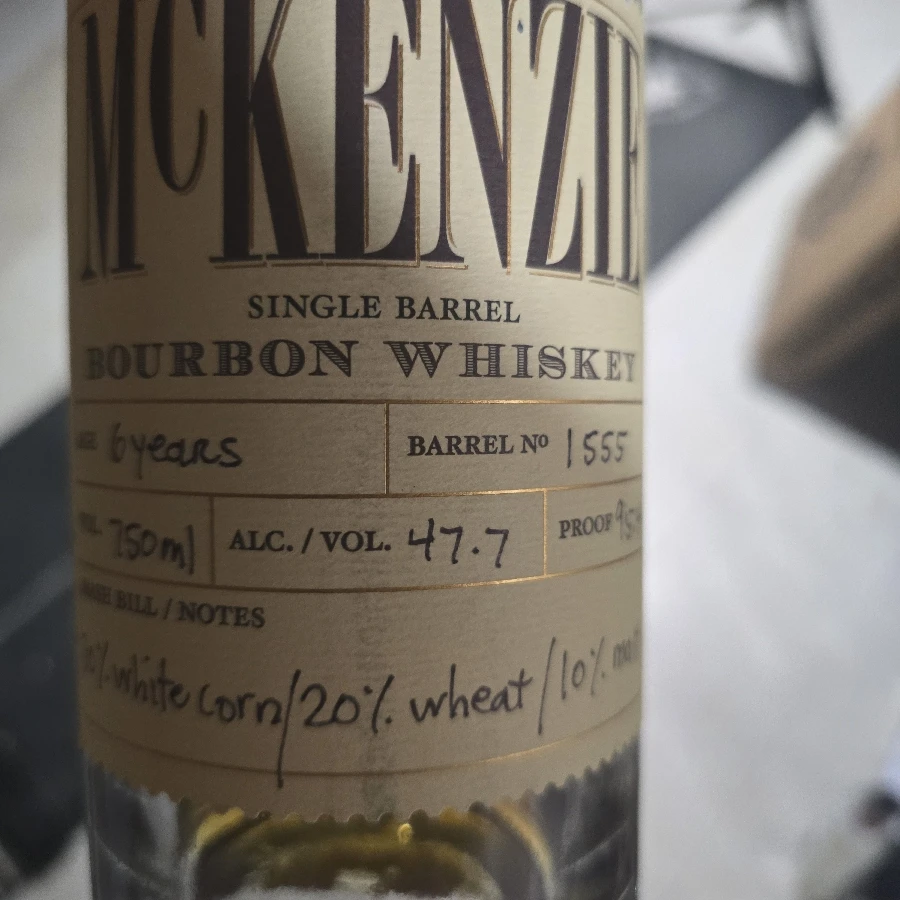 McKenzie Single Barrel Bourbon (Roc Elite Huff N Doback)